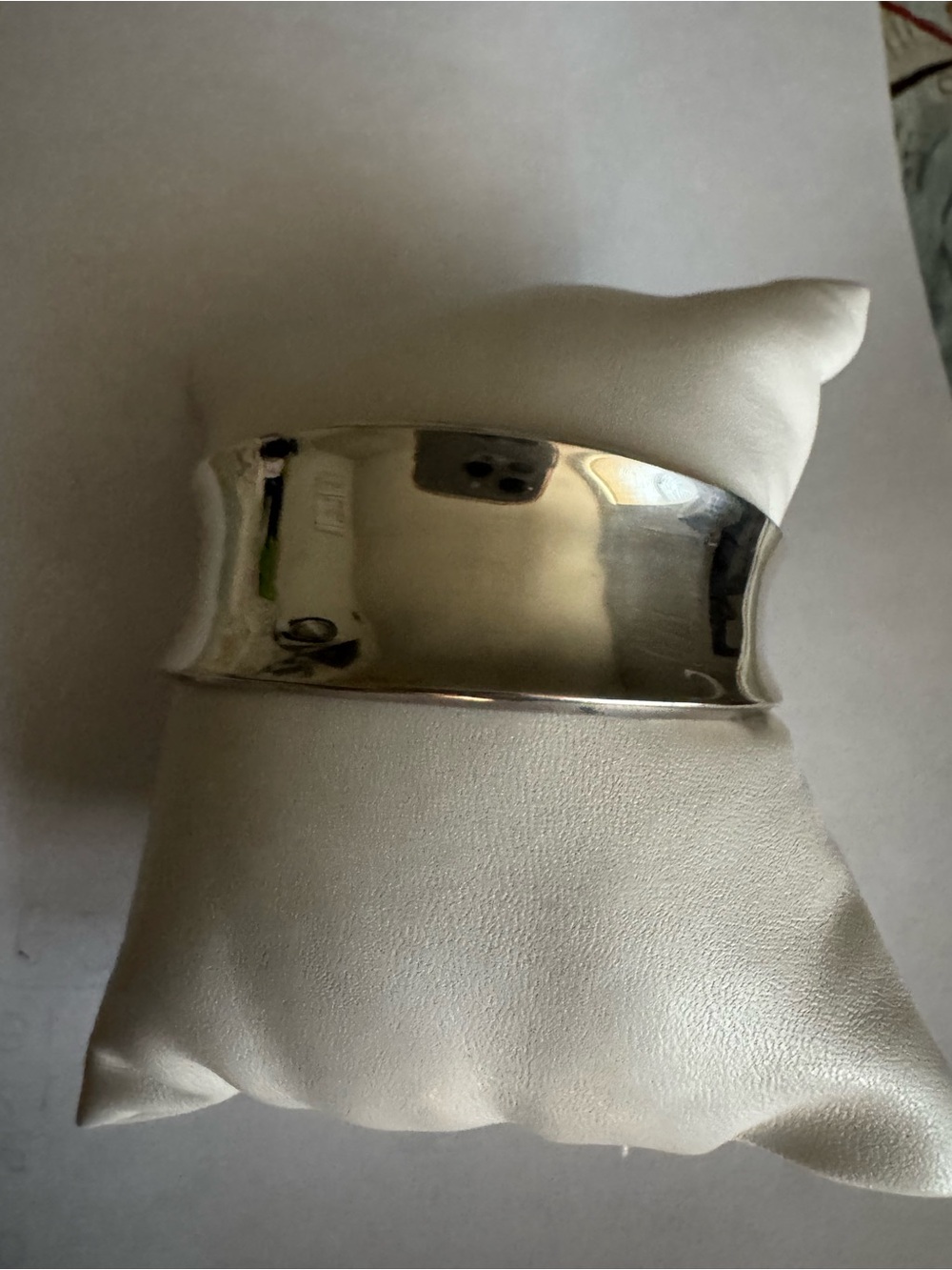 Vintage Sterling Silver Wide Cuff Bracelet - Women Accessories